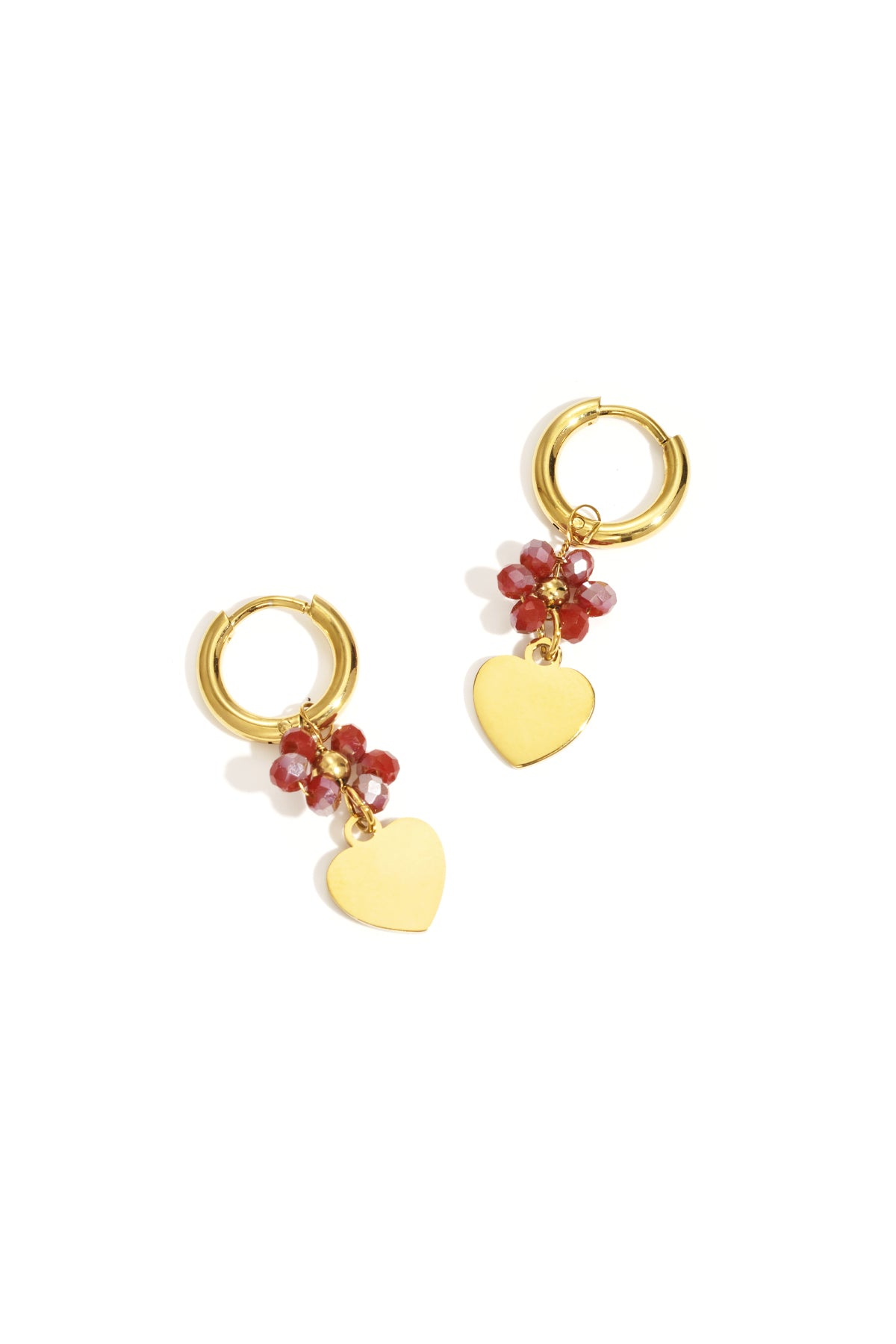 Oorbellen van roestvrij staal met bloemenmotief, casual, dagelijks, eenvoudig, serie, damessieraden