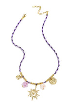 Touwhanger kettingen met zonmotief, casual, dagelijkse, romantische serie, dames sieraden