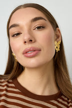Roestvrijstalen oorbellen met vlinderdesign, casual, alledaags en eenvoudig, dames sieraden