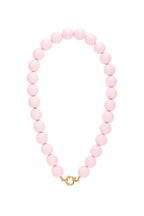 Ketting met grote kralen en frontsluiting-15mm