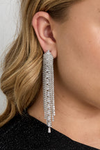Koperen oorbellen met hanger, geometrisch, elegant, kerst, luxe serie, damessieraden
