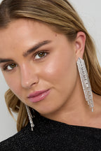 Koperen oorbellen met hanger, geometrisch, elegant, kerst, luxe serie, damessieraden